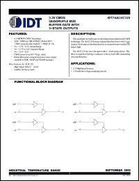 Click here to download IDT74ALVC125DC Datasheet