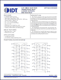 Click here to download IDT74ALVCH16245 Datasheet