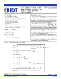 Click here to download IDT74ALVCH16260PA Datasheet