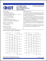 Click here to download IDT74ALVCHR162245 Datasheet