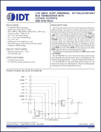 Click here to download IDT74ALVCHR16601PA Datasheet