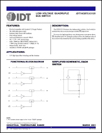 Click here to download IDT74CBTLV3125Q Datasheet