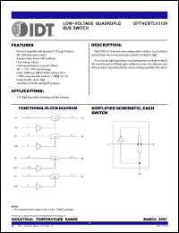 Click here to download IDT74CBTLV3126PG Datasheet
