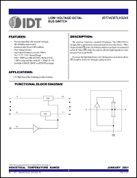 Click here to download IDT74CBTLV3245Q Datasheet