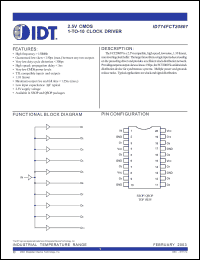 Click here to download IDT74FCT20807 Datasheet