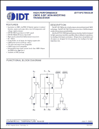 Click here to download IDT74FCT863ASO Datasheet