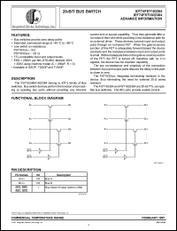 Click here to download IDT74FST163384 Datasheet