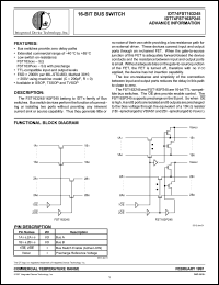 Click here to download IDT74FST163P245PF Datasheet