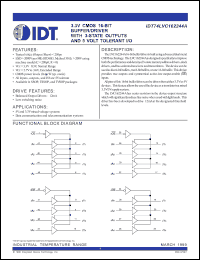 Click here to download IDT74LVC162244A Datasheet