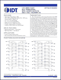 Click here to download IDT74LVC162245A Datasheet