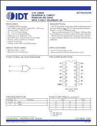 Click here to download IDT74LVC32 Datasheet