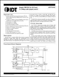 Click here to download IDT77V107 Datasheet