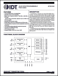 Click here to download IDT821024PP Datasheet