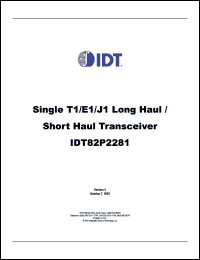 Click here to download IDT82P2281PN Datasheet