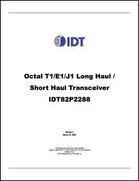 Click here to download IDT82P2288BB Datasheet