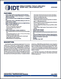 Click here to download IDT82V2081PP Datasheet