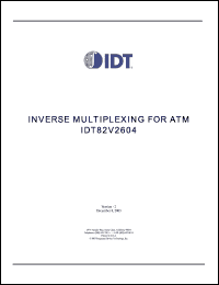 Click here to download IDT82V2604BB Datasheet