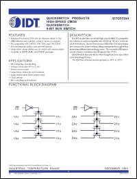 Click here to download IDTQS3244PA Datasheet