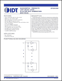 Click here to download IDTQS3389 Datasheet