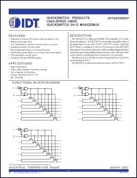 Click here to download IDTQS33X257 Datasheet