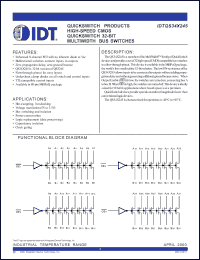 Click here to download IDTQS34X245 Datasheet