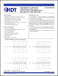 Click here to download IDTQS34XR245 Datasheet