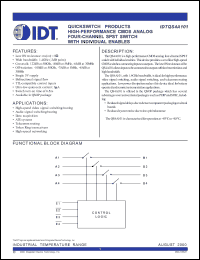 Click here to download IDTQS4A101 Datasheet