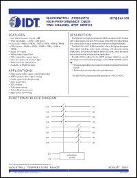 Click here to download IDTQS4A105 Datasheet