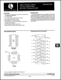 Click here to download IDT54AHCT640LB Datasheet