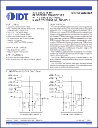 Click here to download IDT74LVCH16543APV Datasheet