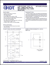 Click here to download IDT74CBTLVR16292PA Datasheet