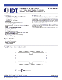 Click here to download IDTQS3VH2861QG Datasheet