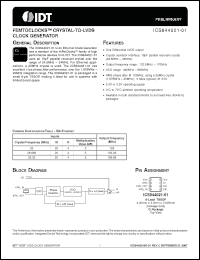 Click here to download ICS844021-01 Datasheet