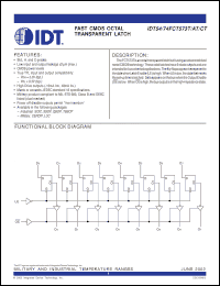 Click here to download IDT54FCT573CTPG Datasheet