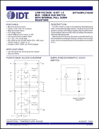 Click here to download IDT74CBTLV16292 Datasheet