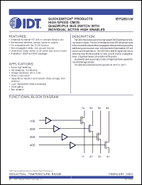 Click here to download IDTQS3126S1 Datasheet