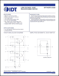Click here to download IDT74CBTLV3383PY Datasheet