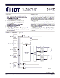 Click here to download IDT71V416S10PHG Datasheet