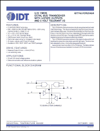 Click here to download IDT74LVCR2245A Datasheet
