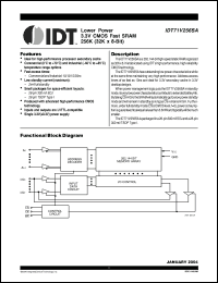 Click here to download IDT71V256SA20PZG8 Datasheet
