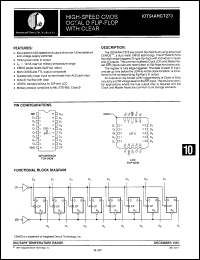 Click here to download IDT74AHCT273SO Datasheet
