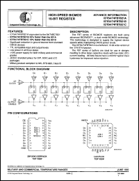 Click here to download IDT54FBT821AD Datasheet