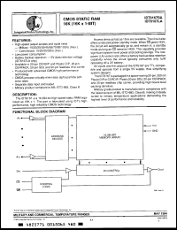 Click here to download IDT6167L100LB Datasheet