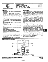 Click here to download IDT7252L50C Datasheet