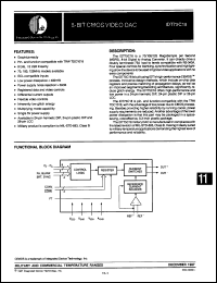 Click here to download IDT75C18S125LB Datasheet