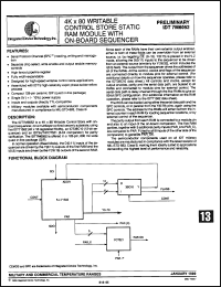 Click here to download IDT7M6052S55CKB Datasheet