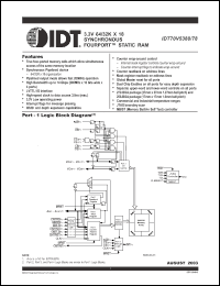 Click here to download IDT70V5388S100BC Datasheet