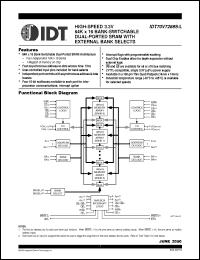 Click here to download IDT70V7288S15PFI Datasheet