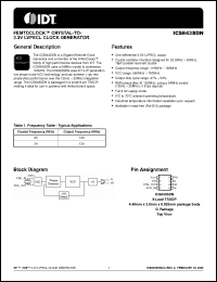 Click here to download ICS843SDN Datasheet