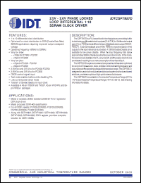 Click here to download IDTCSPT857DPF Datasheet